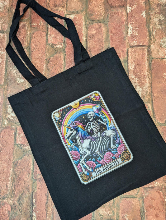 Medium Black Audacity Tote Bag