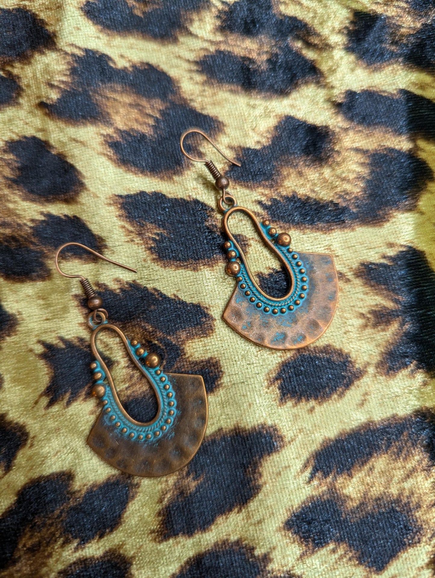 Vintage Bronze Drop Earrings