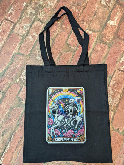 Medium Black Audacity Tote Bag