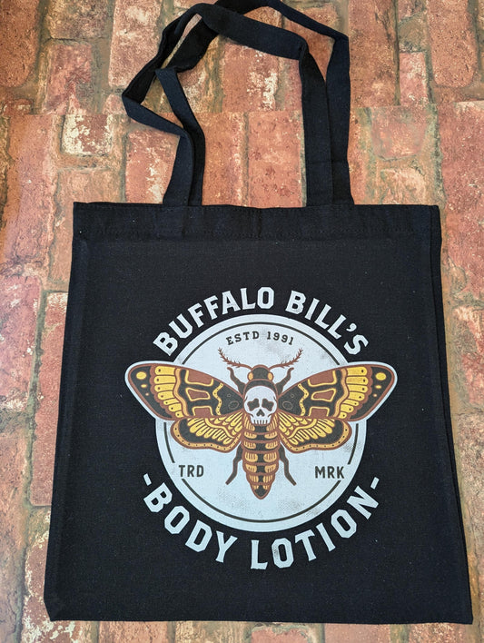 Black Canvas Large Print 'Buffalo Bills' Tote Bag