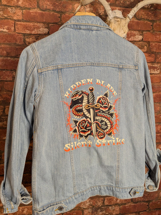 Upcycled Vintage Tattoo Denim Jacket