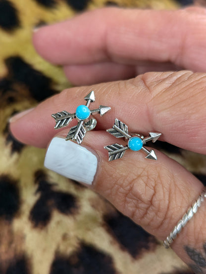 Turquoise Arrow Earrings