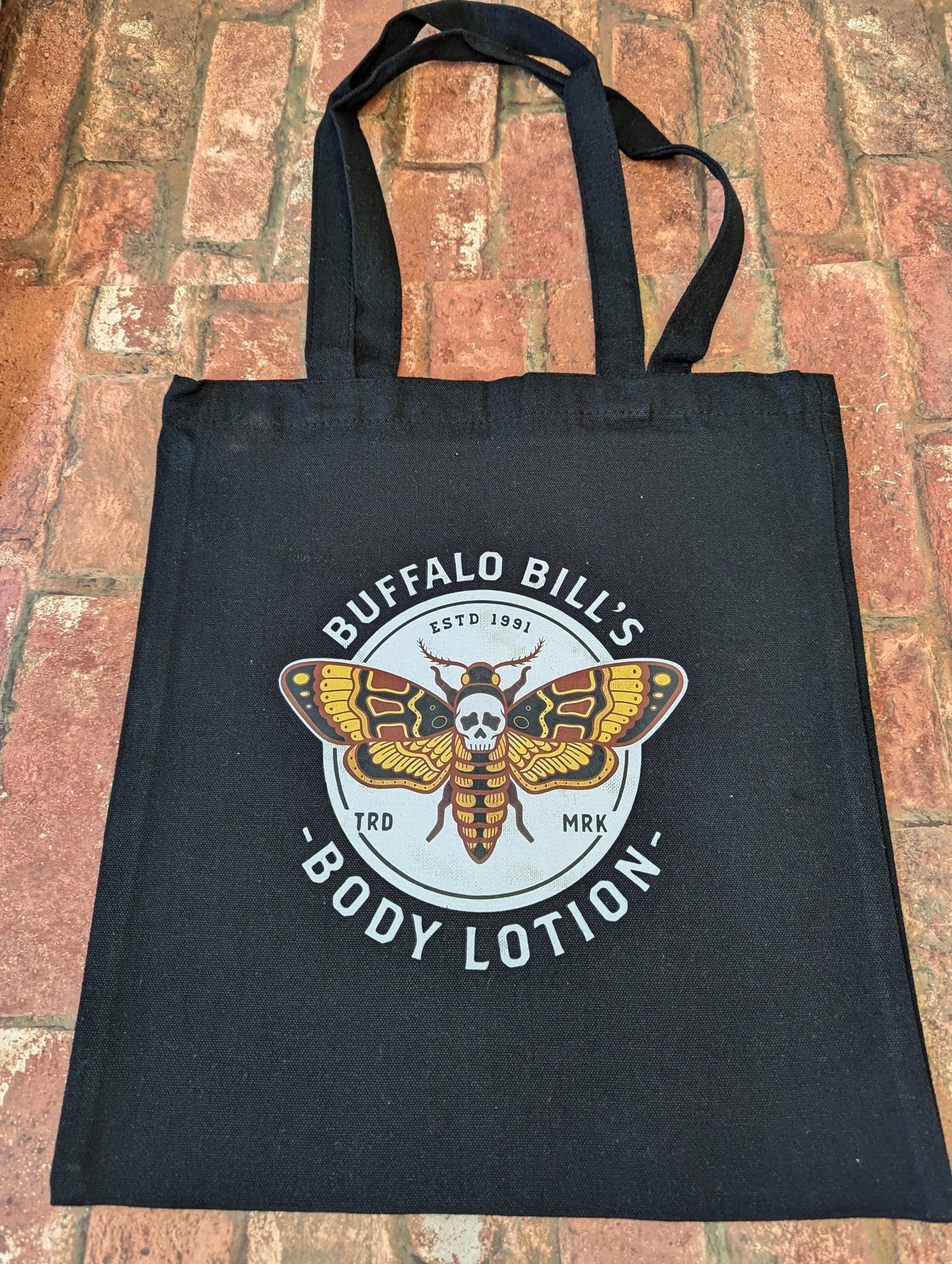 Black Canvas Medium Print 'Buffalo Bills' Tote Bag