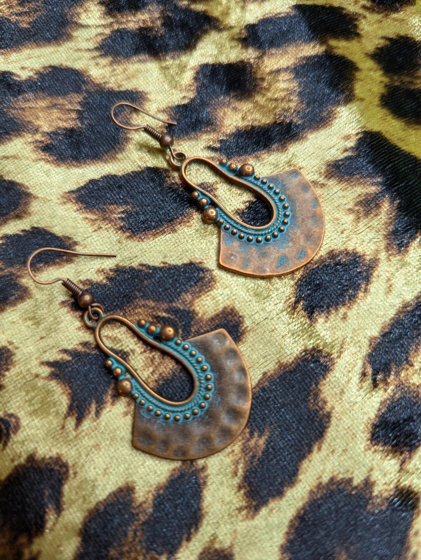 Vintage Bronze Drop Earrings