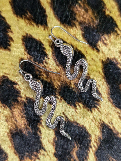 Snake Drop Earrings