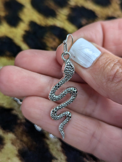 Snake Drop Earrings